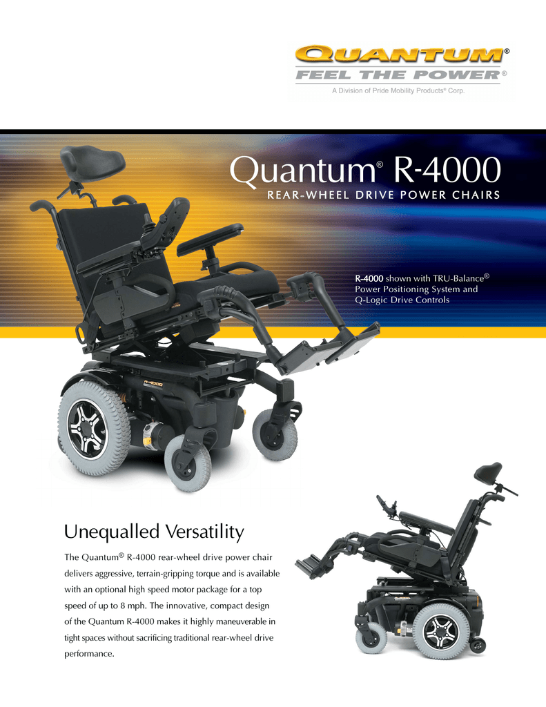 quantum r4000 power chair