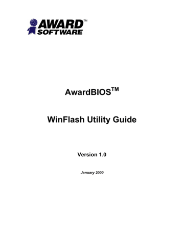 AwardBIOS WinFlash Utility Guide | Manualzz