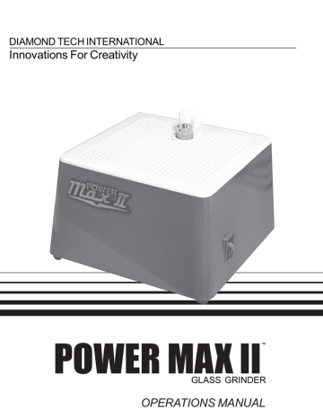 Diamond Tech International     Power Max II Operation Manual | Manualzz