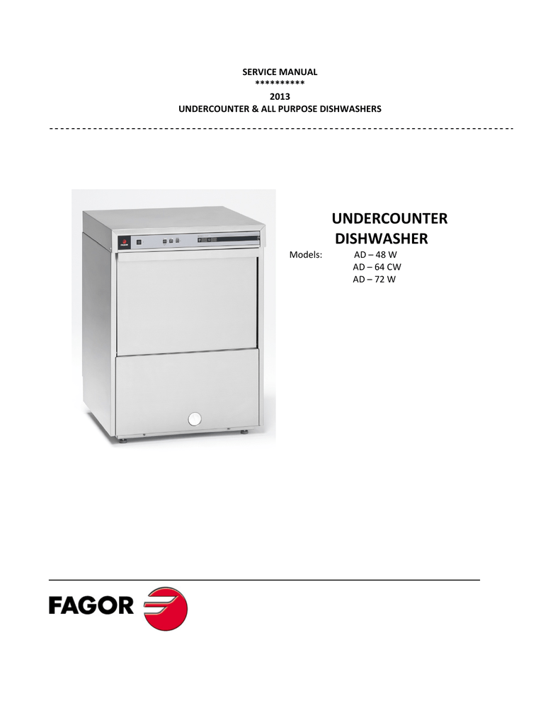 fagor undercounter dishwasher