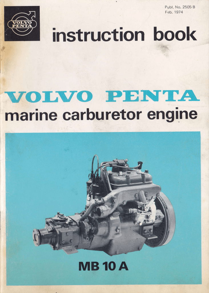 Volvo Penta Mb 10 A Instruction Book Manualzz