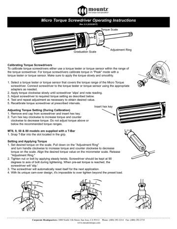 Micro Torque Screwdriver Manual | Manualzz