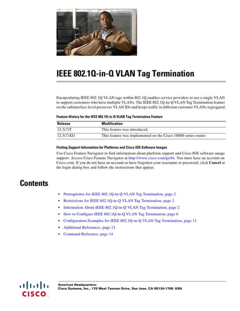 Ieee 802 1q In Q Vlan Termination Manualzz