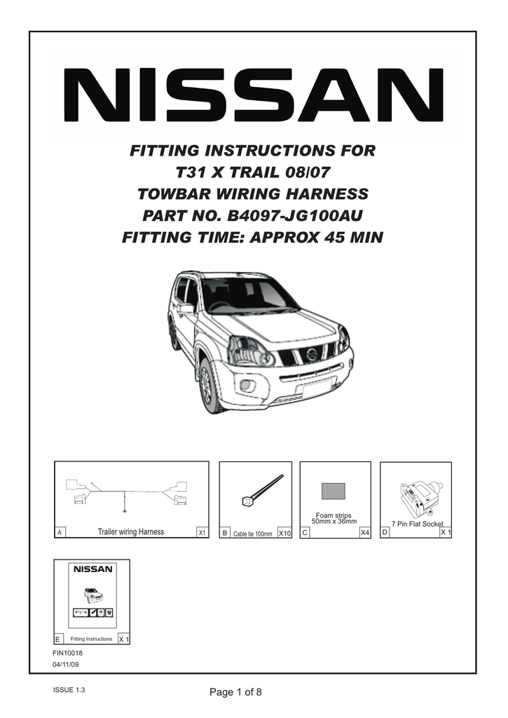 tow bar wiring installation