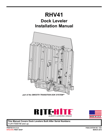 Rite Hite Hydraulic Dock Leveler Manual