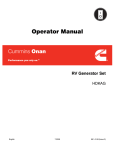 Cummins Onan HDKAG RV Generator Operator Manual | AI Chat &amp; PDF Download