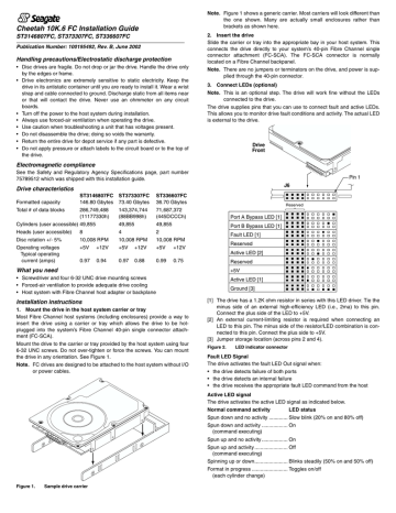 Seagate ST373307FC Computer Drive User manual | Manualzz