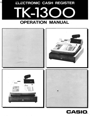 Casio TK-1300 operation Manual | Manualzz