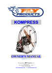 FLY Products KOMPRESS Paramotor User Manual | AI Chat &amp; PDF Download
