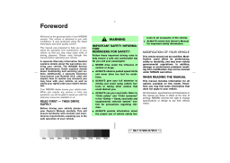 Nissan 370Z Roadster - Owner's manual, User manual