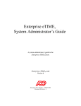Enterprise eTIME 6 System Administrator&rsquo;s Guide