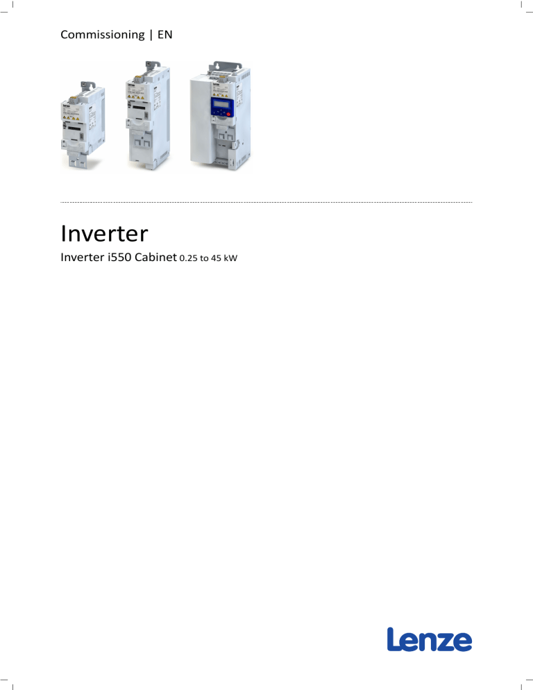 Lenze i550 Manual - Inverter Drive Supermarket | Manualzz