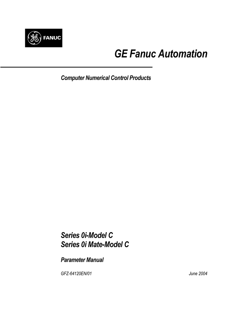 Series 0i/0i Mate-C Parameter manual, GFZ | Manualzz