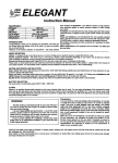 RC Glider ELEGANT - Instruction Manual