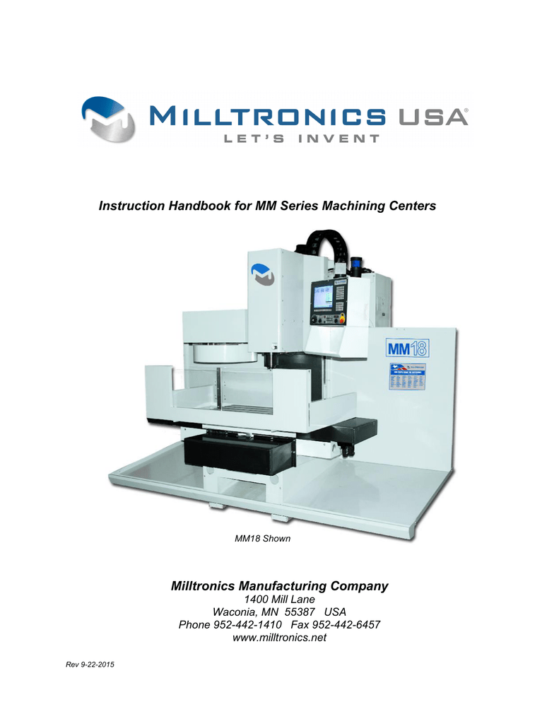 Milltronics MM Series (8200 Control) Instruction Handbook | Manualzz