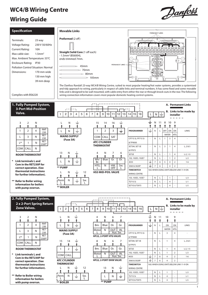 Danfoss Randall 3 Port Valve Wiring Diagram - Wiring Diagram