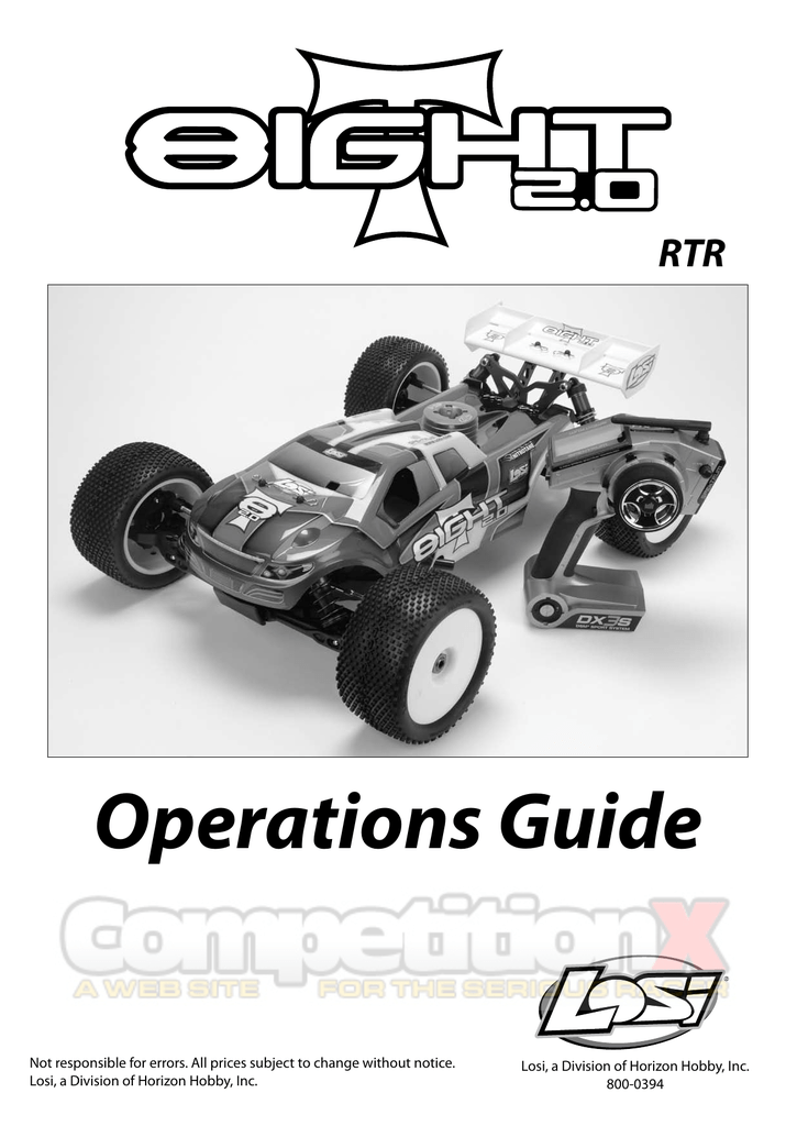 Team Losi 8ight T 2.0 Manual | Manualzz