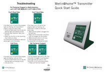 Merlin@home Transmitter Quick Start Guide | Manualzz