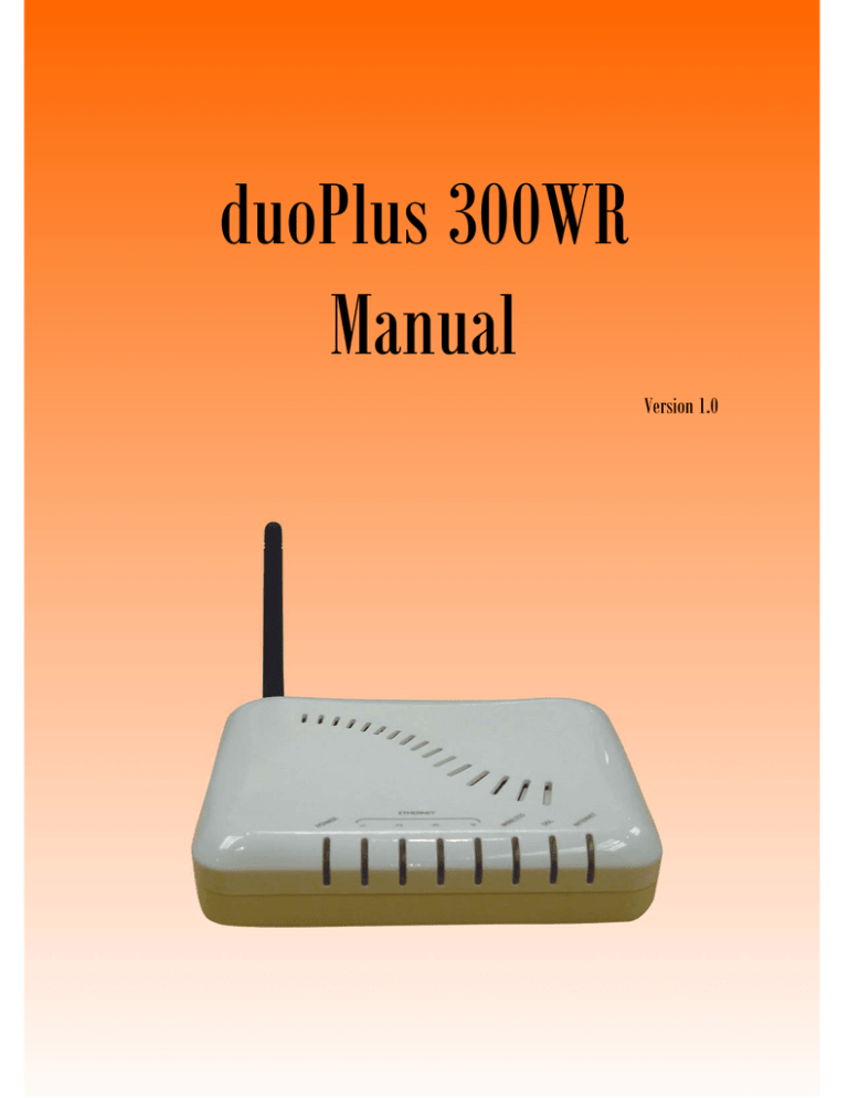 duoPlus 300WR Manual | Manualzz