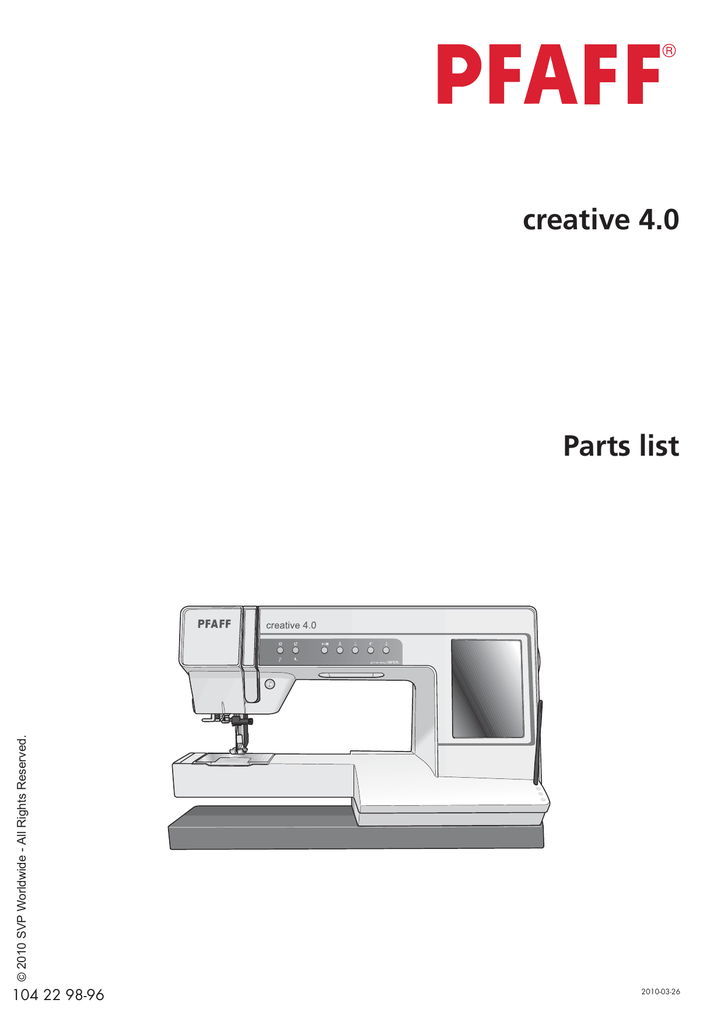 Pfaff 858 Spare Parts Reviewmotors.co