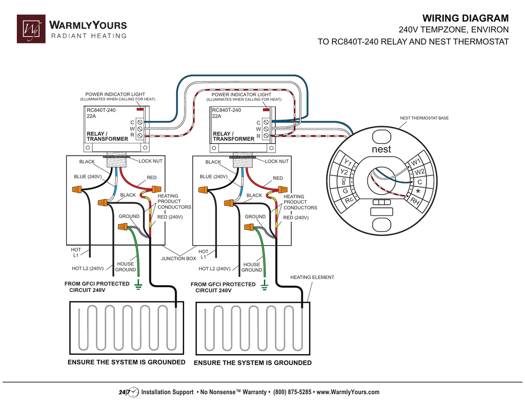 Nest 240v Wiring Diagram Manualzz