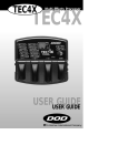 DOD TEC4X User manual