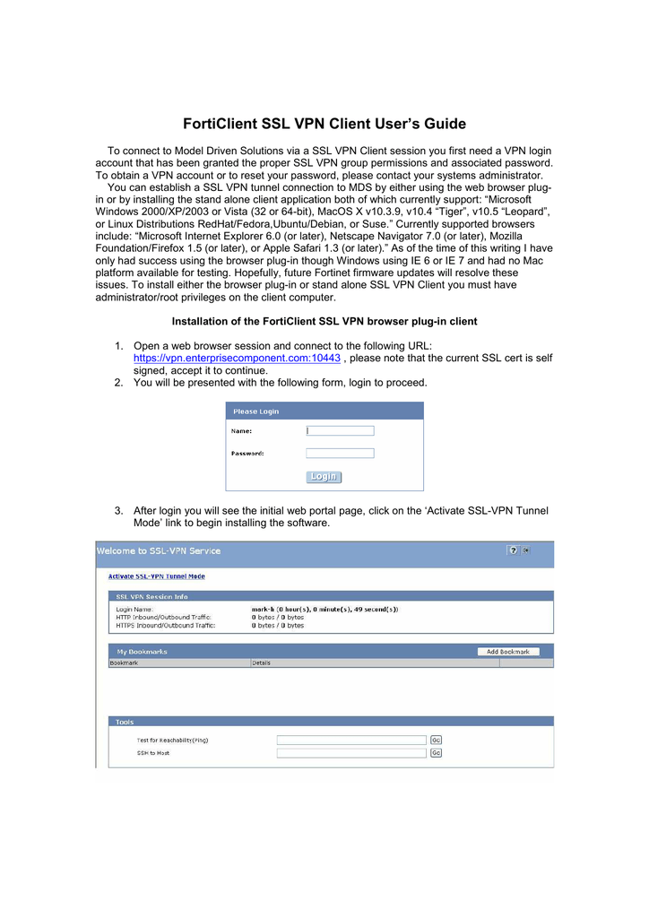 fortinet ssl vpn client windows 10