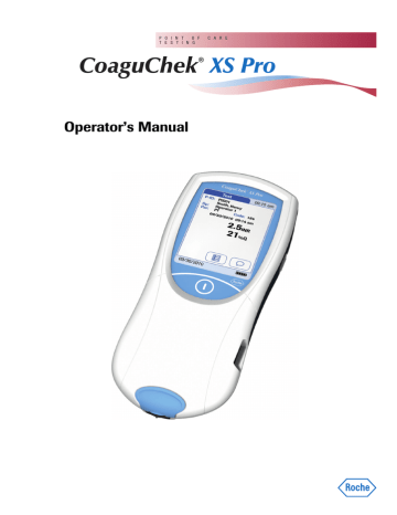 CoaguChek XS Pro - Health and Social Care Online Services | Manualzz