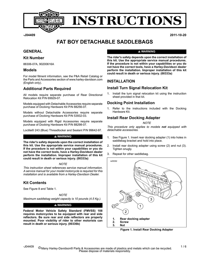 fatboy saddlebags detachable