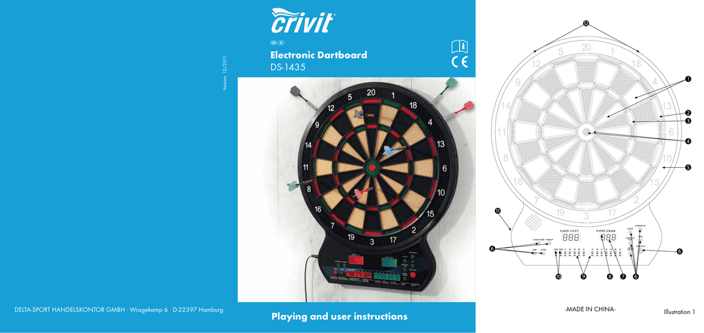 Elektronisches Dartboard Topaz-901