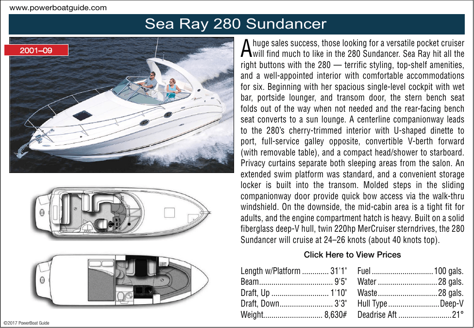 Sea Ray 280 Sundancer Manualzz
