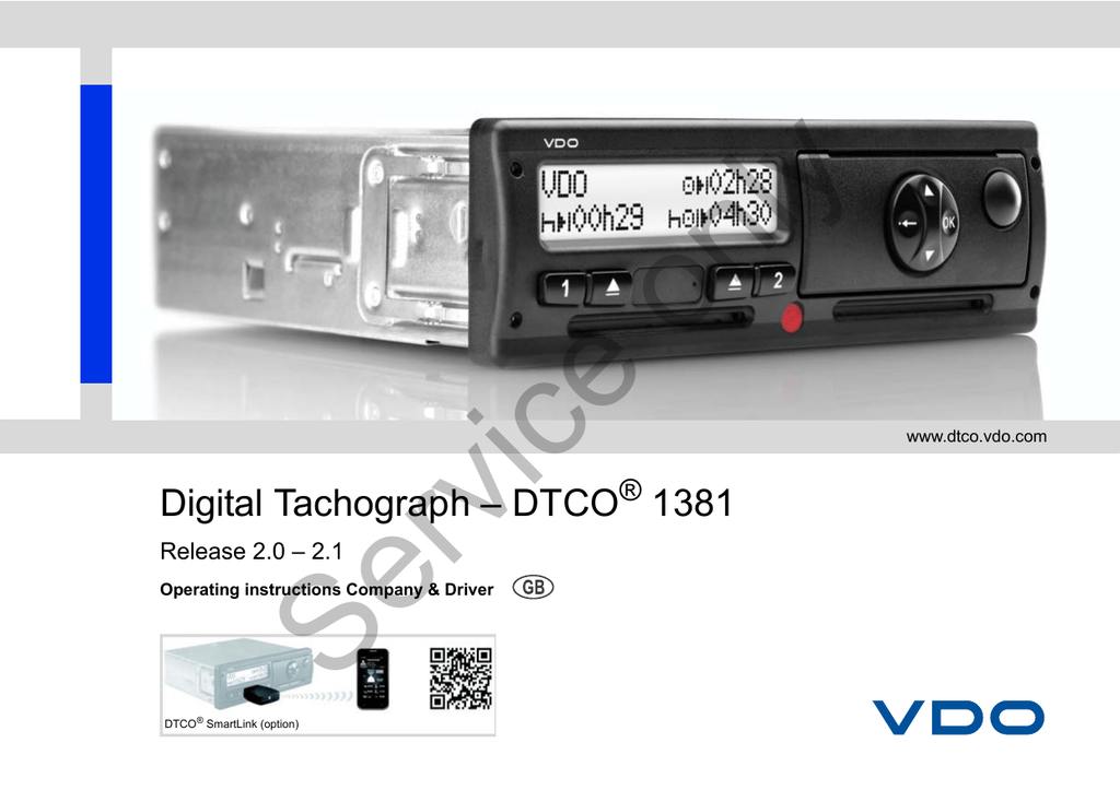 Digital Tachograph – DTCO 1381 | Manualzz