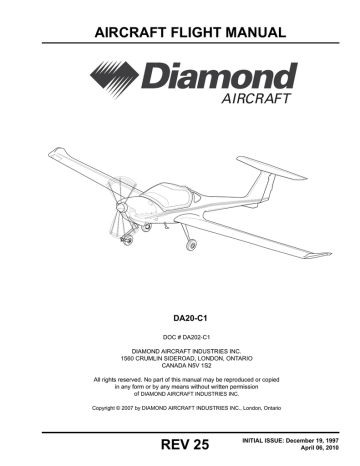 Diamond DA20-C1 manual | Manualzz