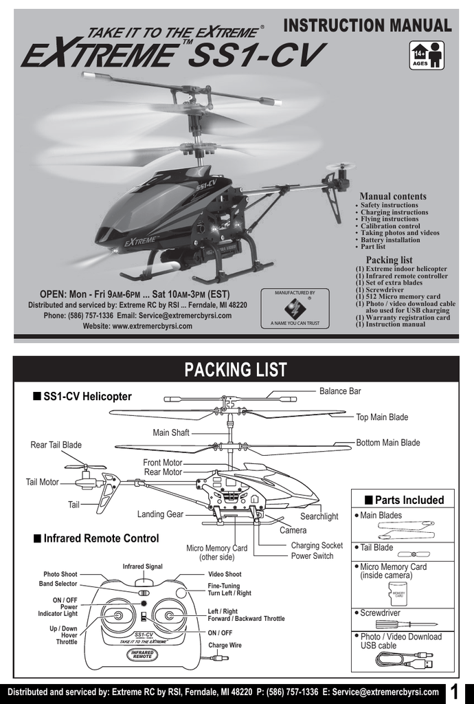 extreme s8g helicopter