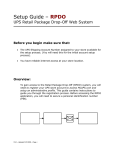 UPS Retail Package Drop-Off System (RPDO) Setup Guide