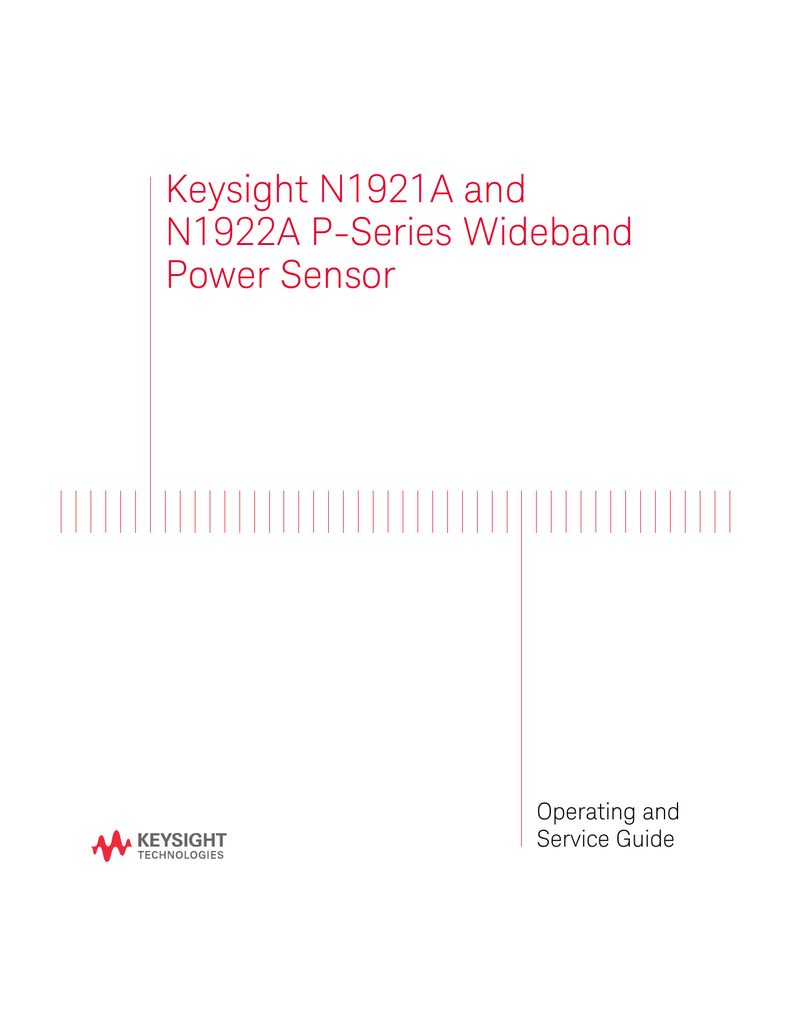 Keysight n1922a Operating and Service Manual Manualzz
