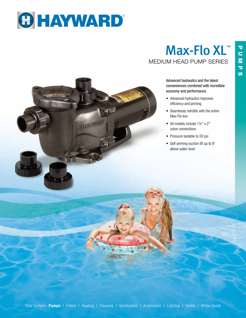 Max Flo Xl Hayward Pools Manualzz