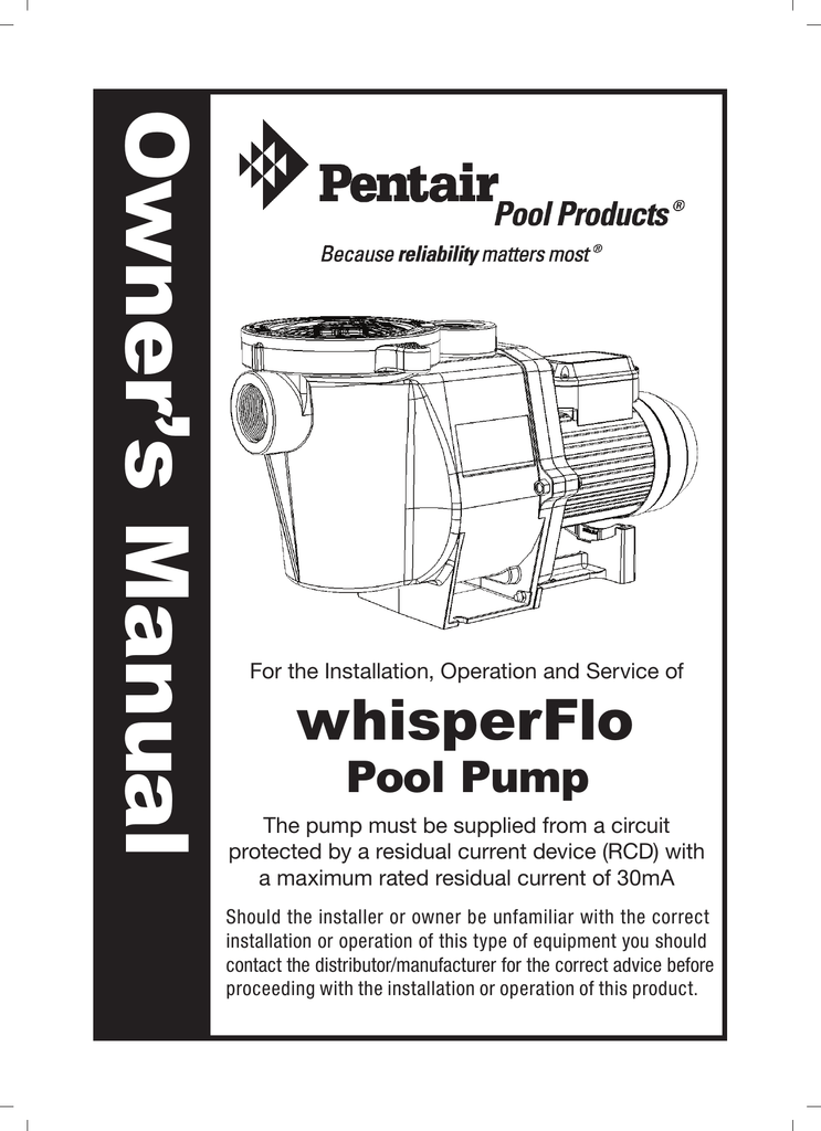 WhisperFlo Manual Manualzz