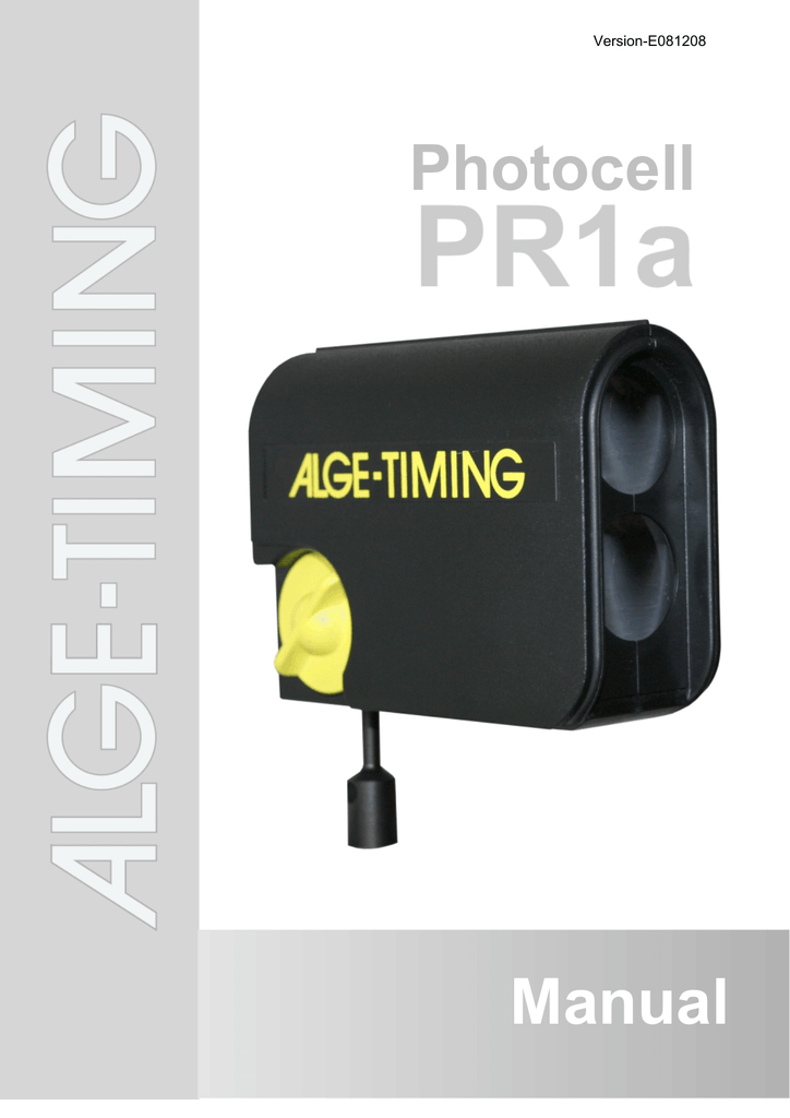 Photocell Manual Manualzz