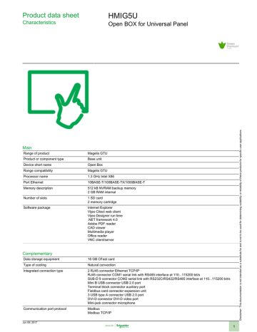 HMIG5U - Schneider Electric | Manualzz