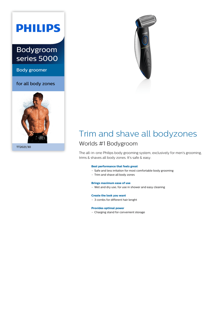 philips body groomer comb