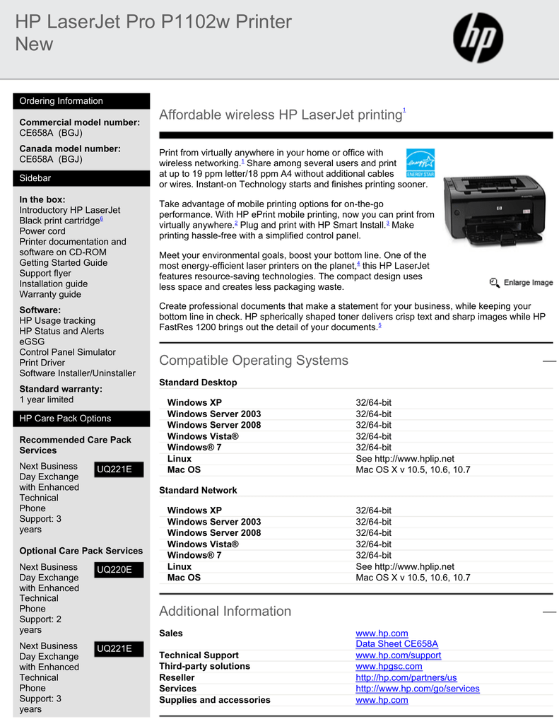 how to install hp laserjet p1102w printer without cd