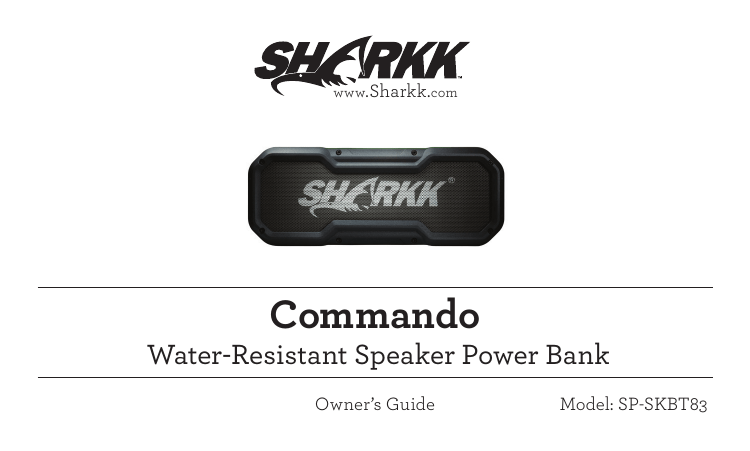 Sharkk shops commando bluetooth speaker