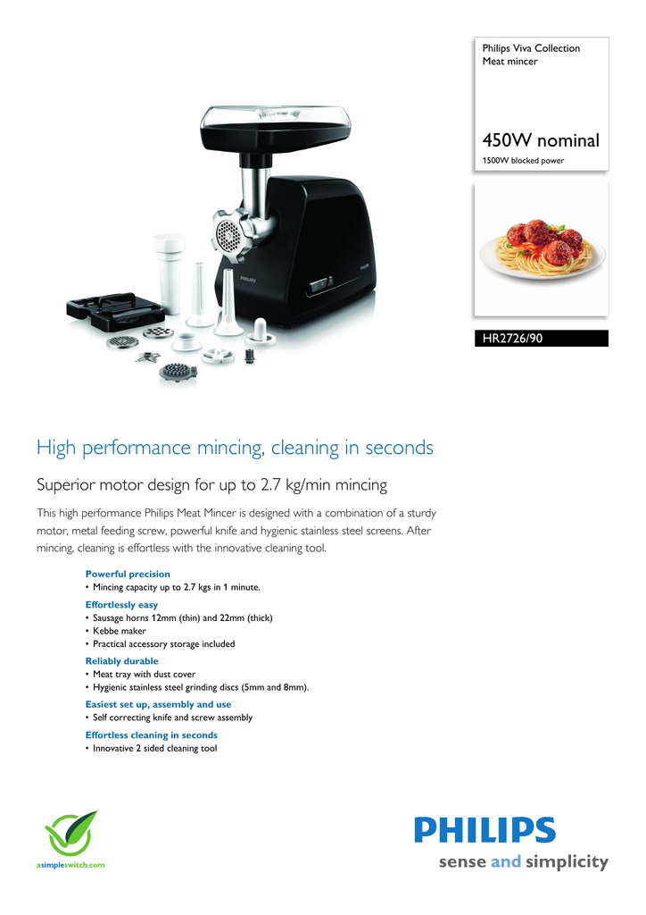 philips meat grinder