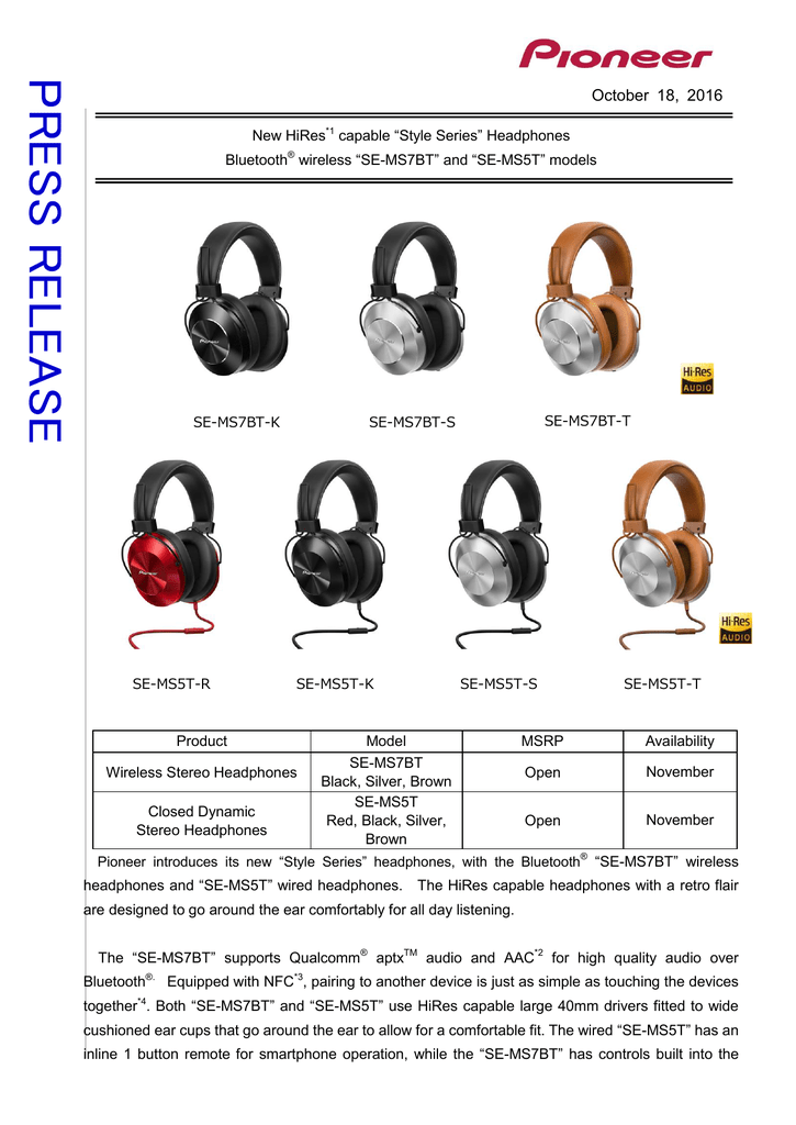 Style Series Headphones Bluetooth Wireless Se Manualzz