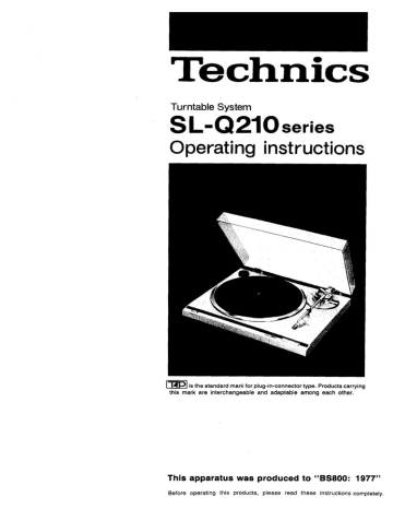 Technics-SL-Q-210-Owners-Manual | Manualzz