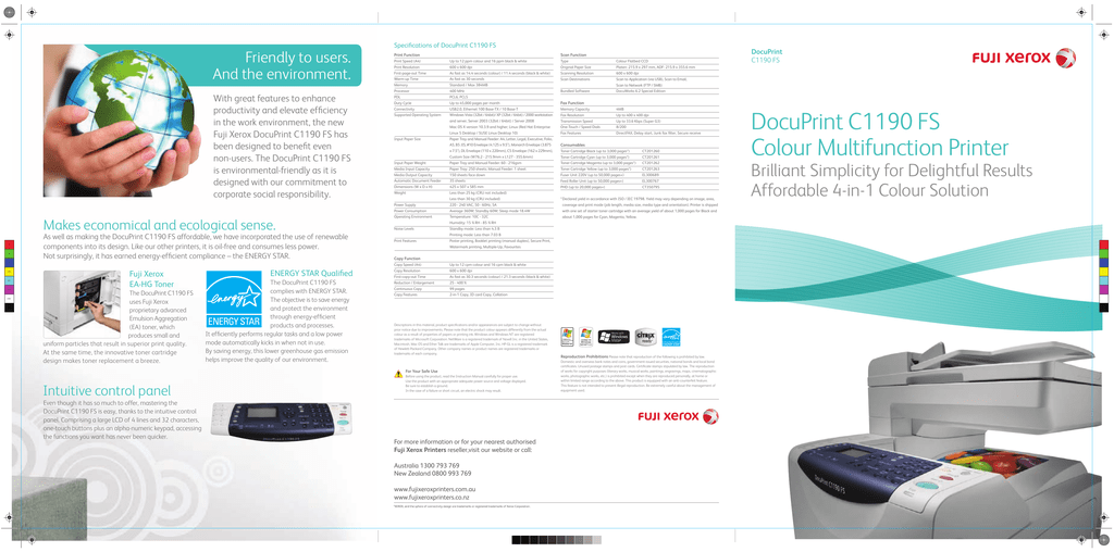 docuprint c1190 fs