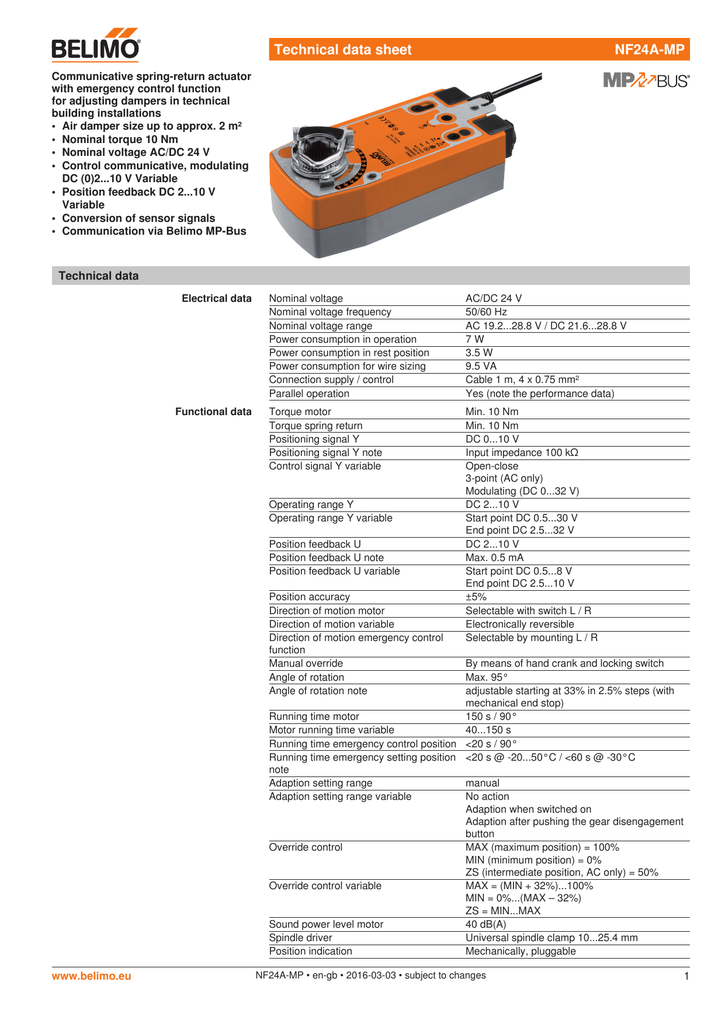 NEW BELIMO SGA24 POSITIONER FOR REMOTE CONTROL wiring instructions included