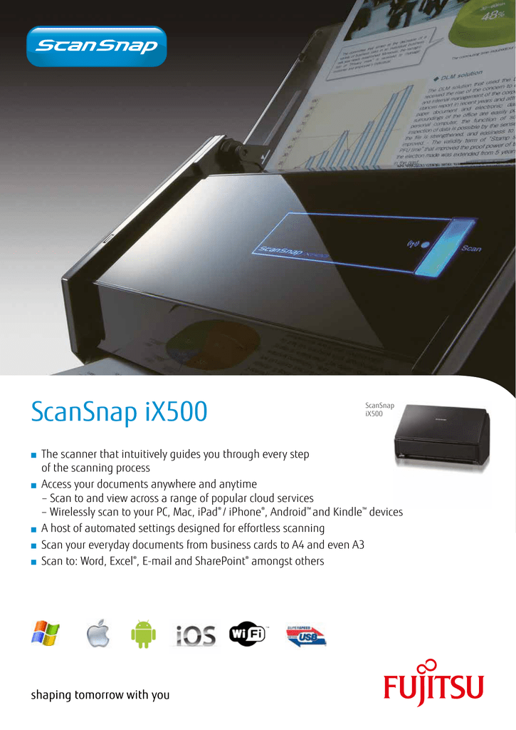 Scansnap Ix500 Manualzz