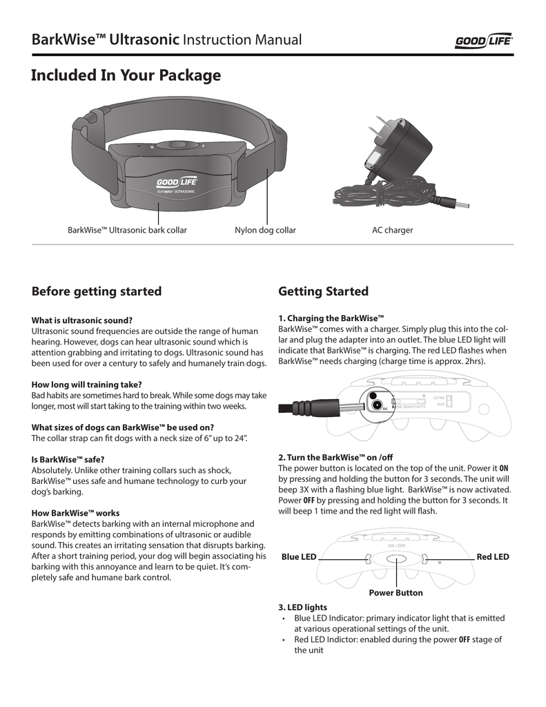 barkwise ultrasonic collar